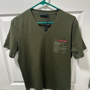 Prada Green Short Sleeve Tee